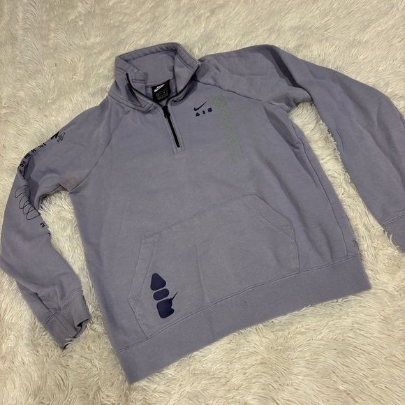 Nike Women's Air Formula 1/4 Zip Sweatshirt lavender purple Size XS - Picture 2 of 13